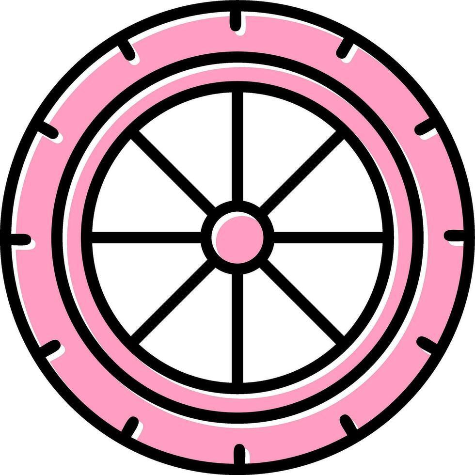 icono de vector de rueda