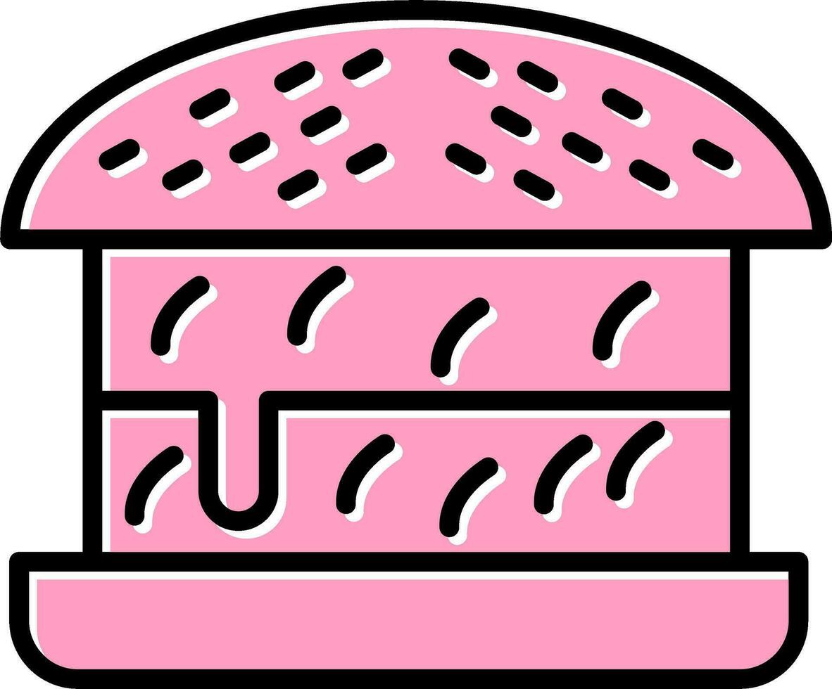 icono de vector de hamburguesa