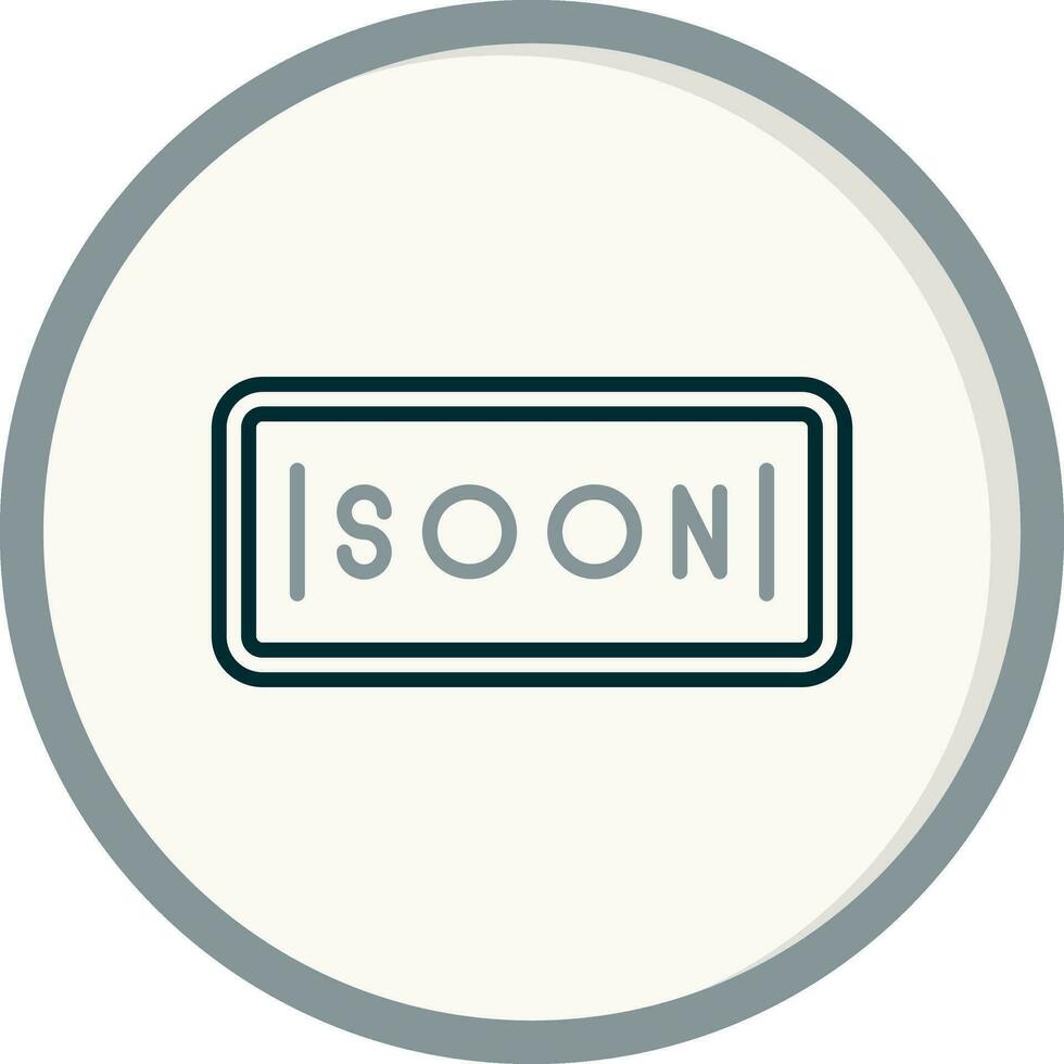 Soon Vector Icon