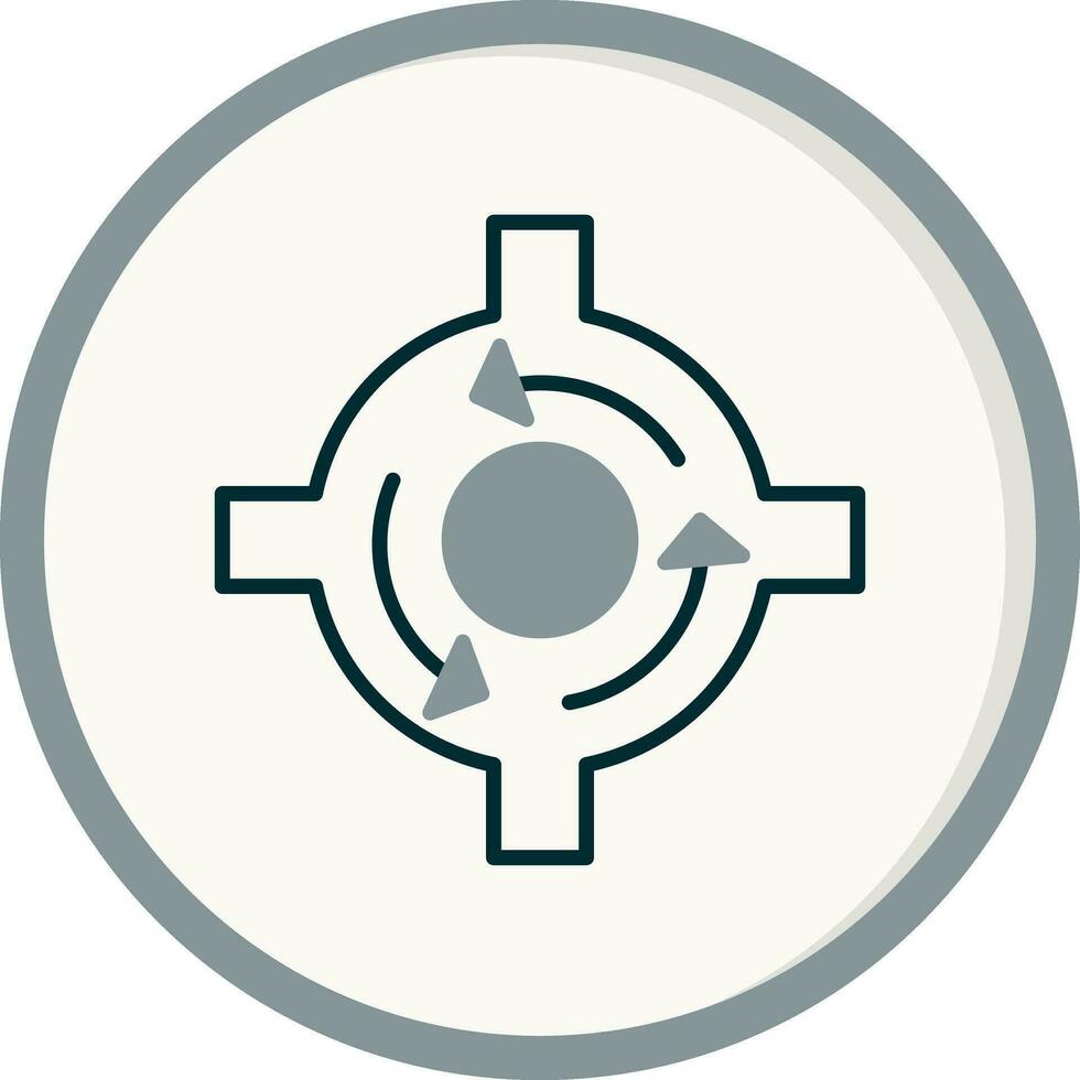 Roundabout Vector Icon