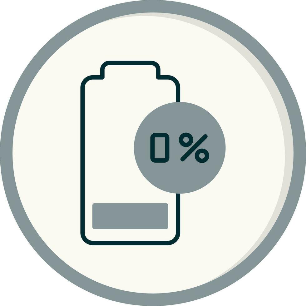0 Percent Vector Icon