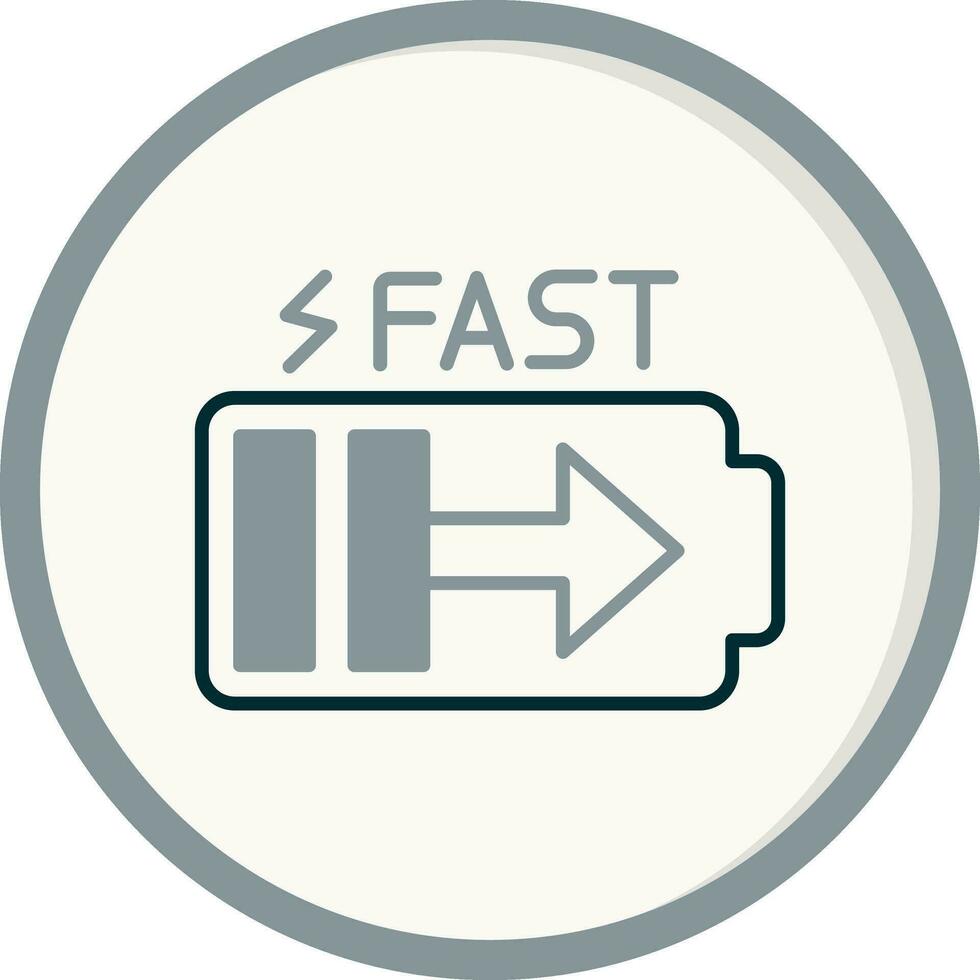 Fast Charge Vector Icon