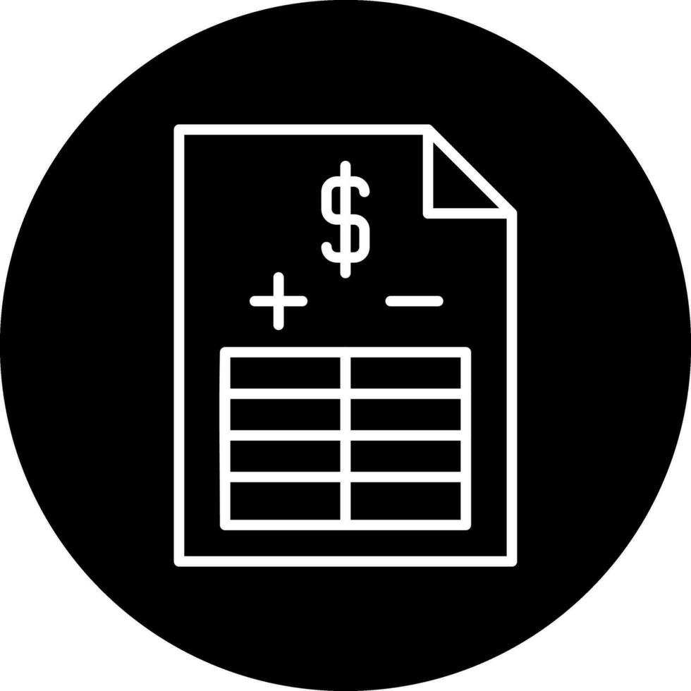 Balance Sheet Vector Icon