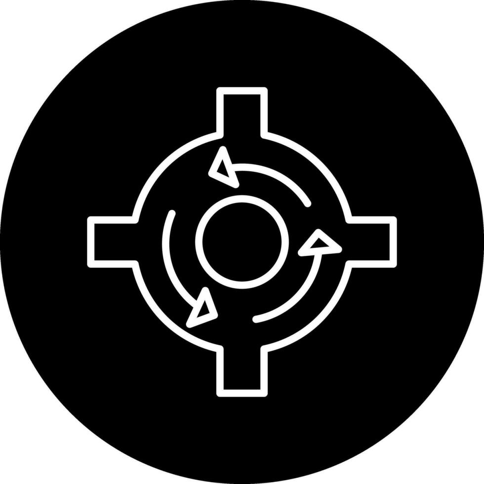 Roundabout Vector Icon