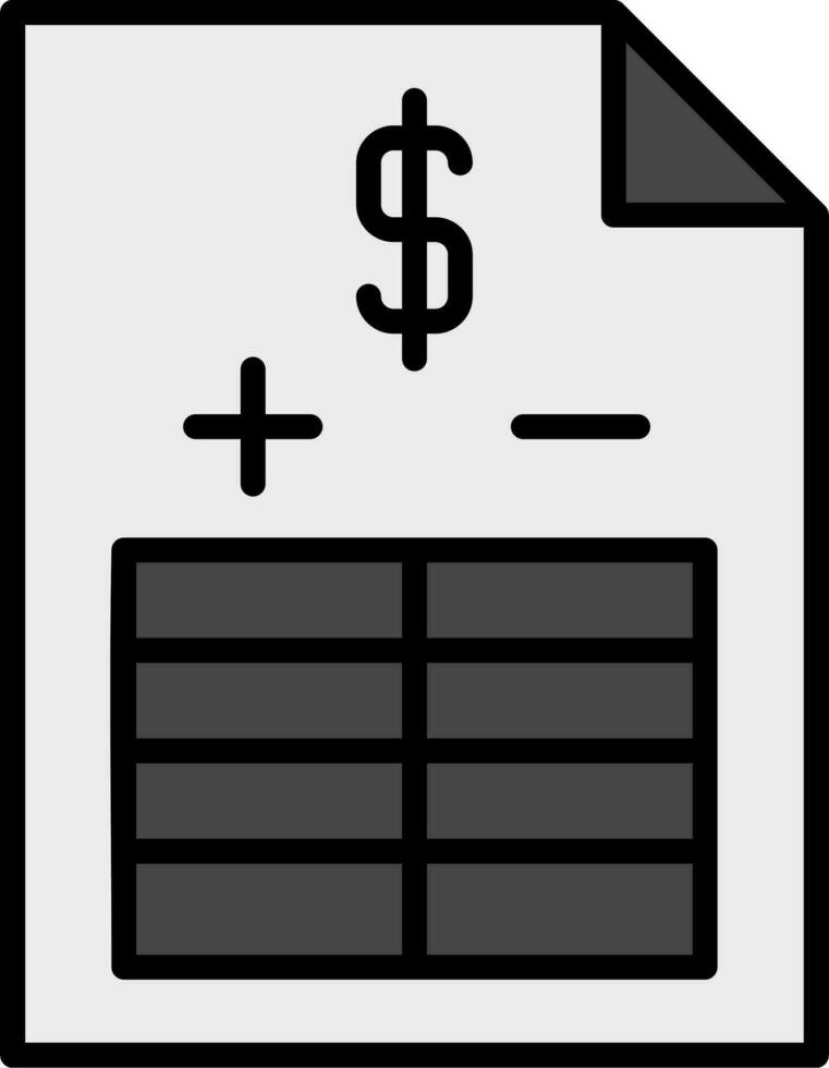 Balance Sheet Vector Icon