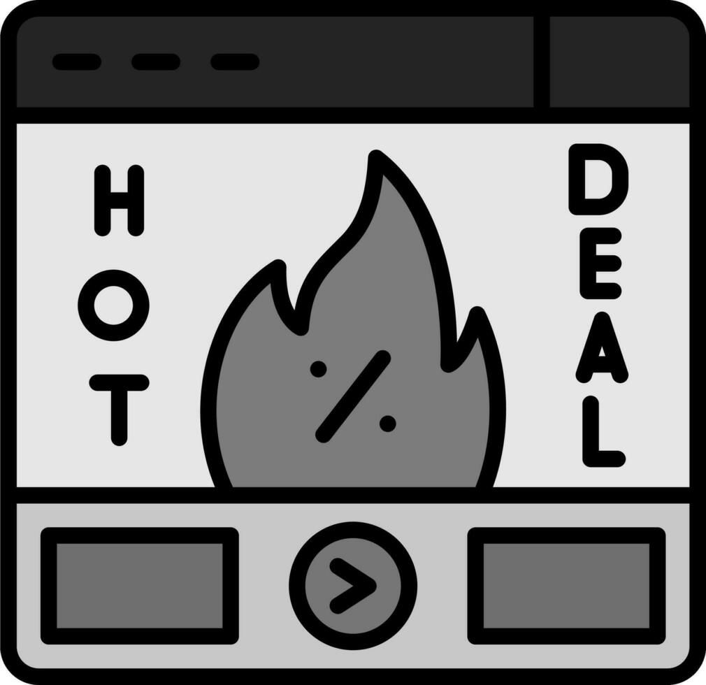 Hot Deal Vector Icon