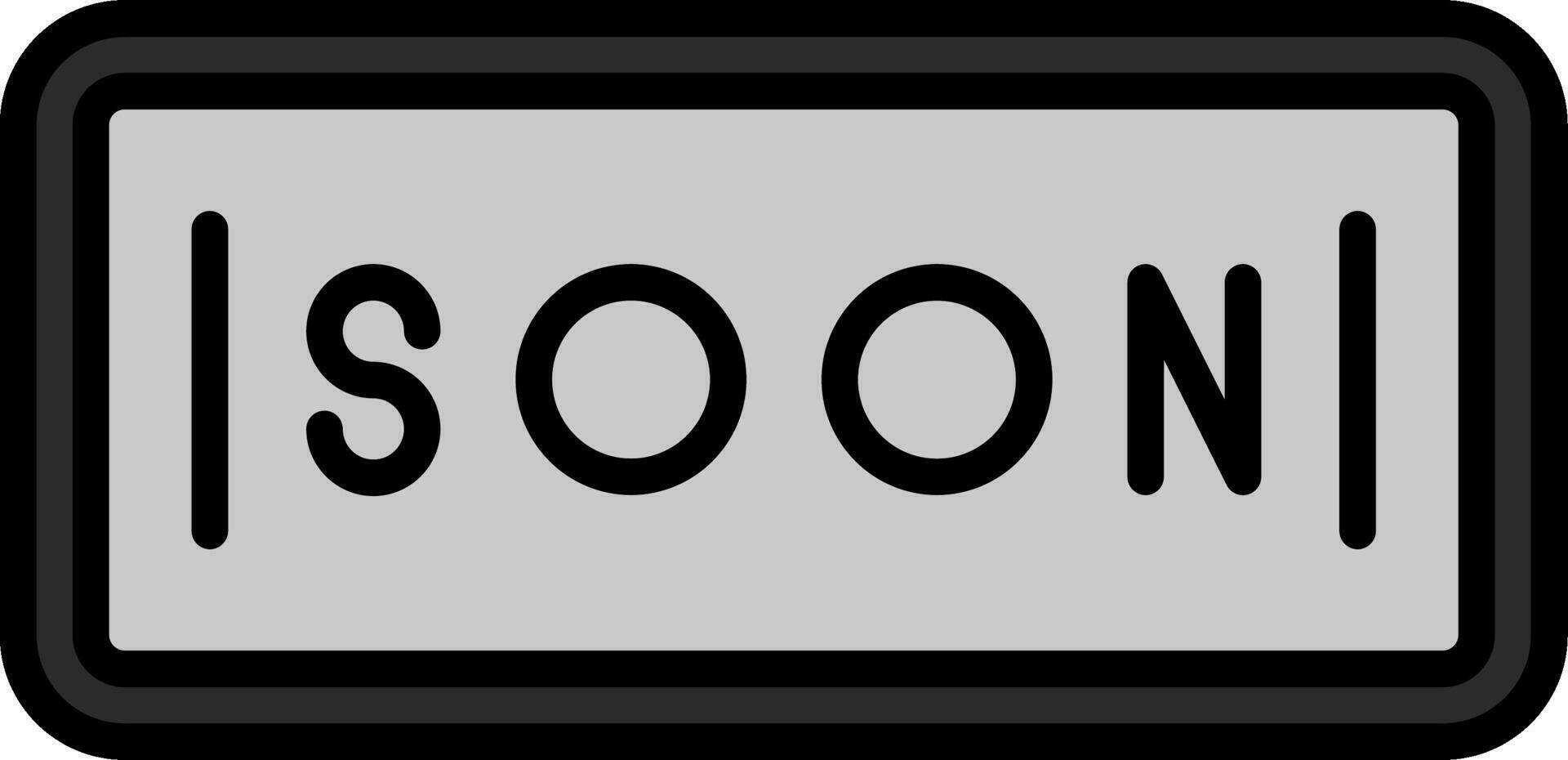 Soon Vector Icon