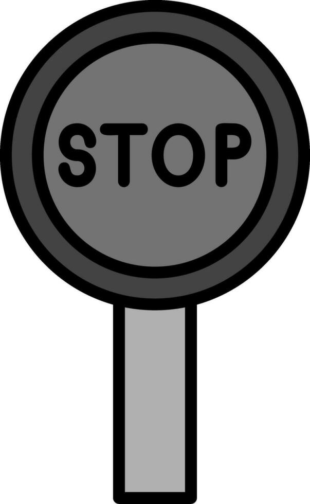 icono de vector de señal de stop