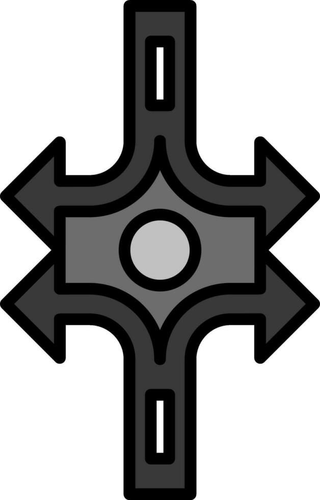 Crossroad Vector Icon
