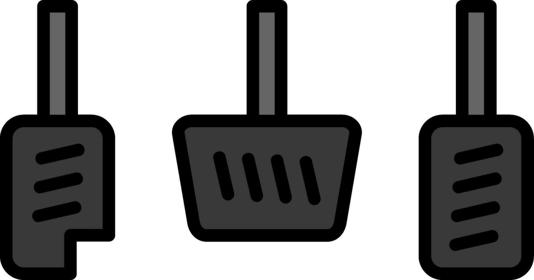 Car Pedals Vector Icon