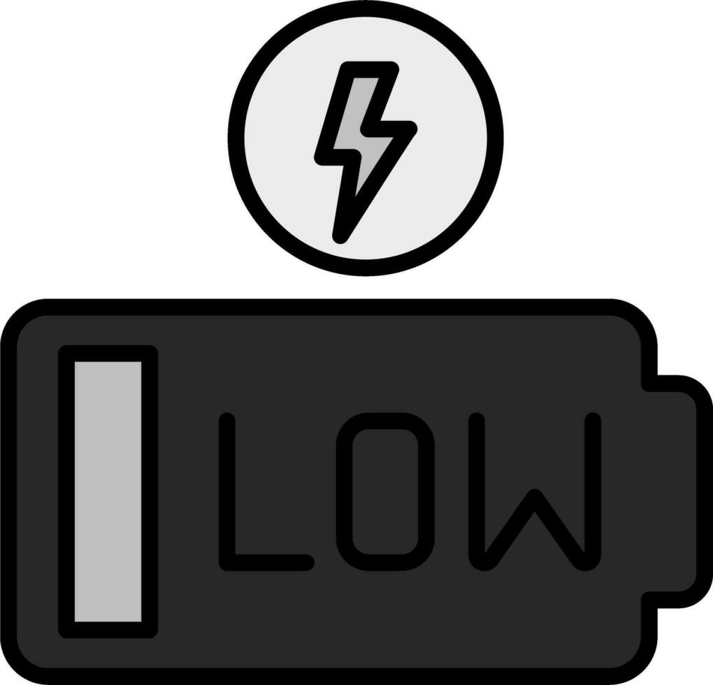 Low Battery Vector Icon