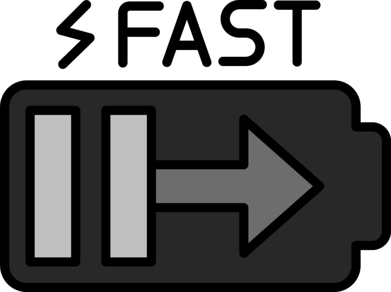 Fast Charge Vector Icon