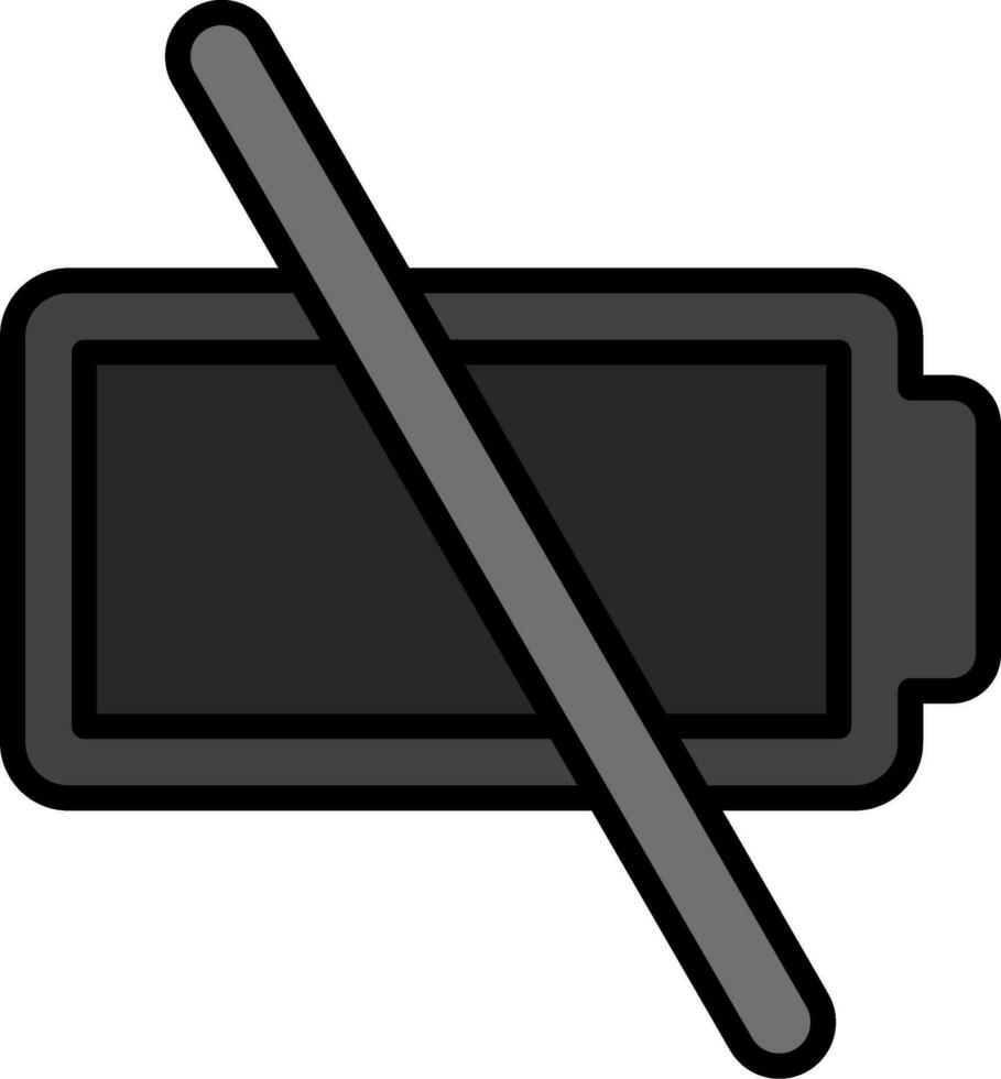 Empty Battery Vector Icon