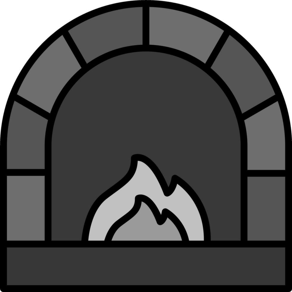 Roca horno vector icono