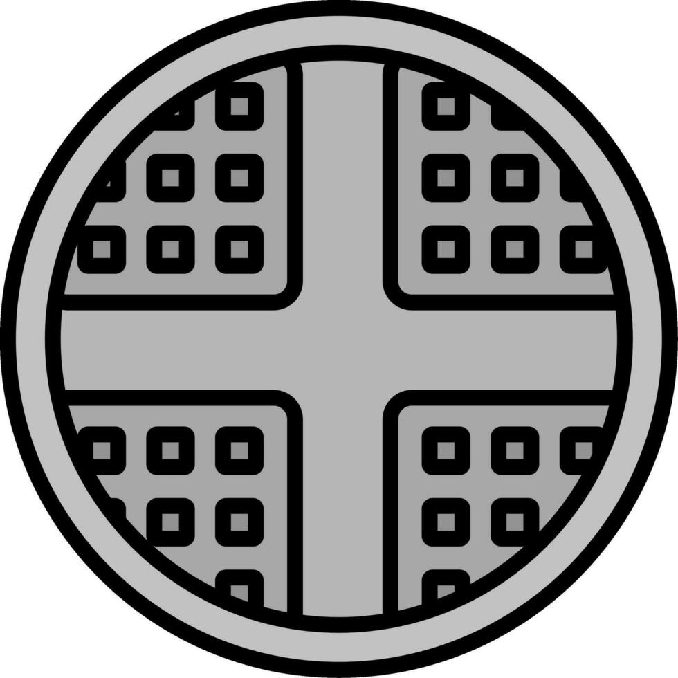 Waffle Vector Icon
