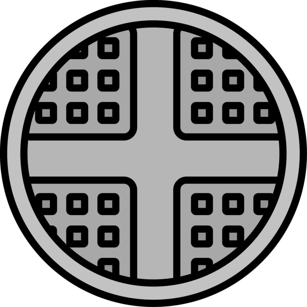 Waffle Vector Icon