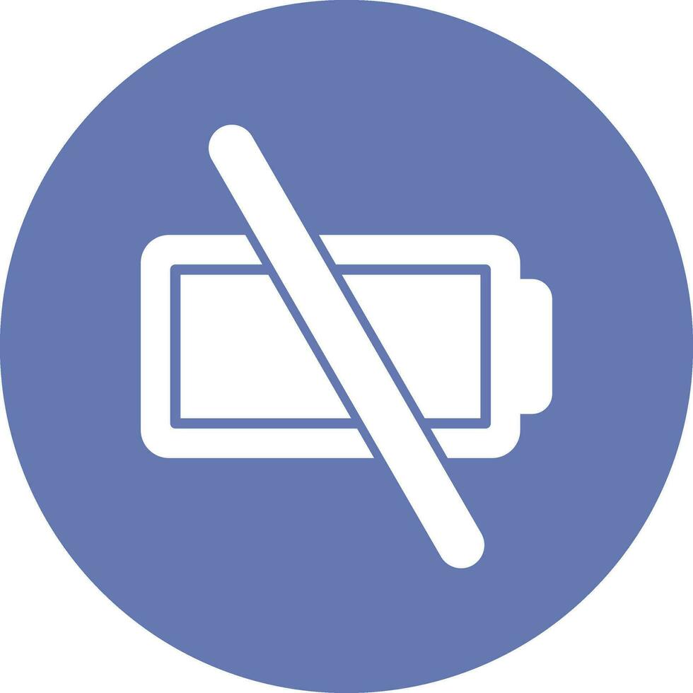 Empty Battery Vector Icon