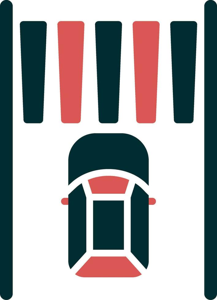 Zebra Crossing Vector Icon
