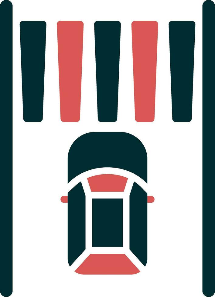 Zebra Crossing Vector Icon