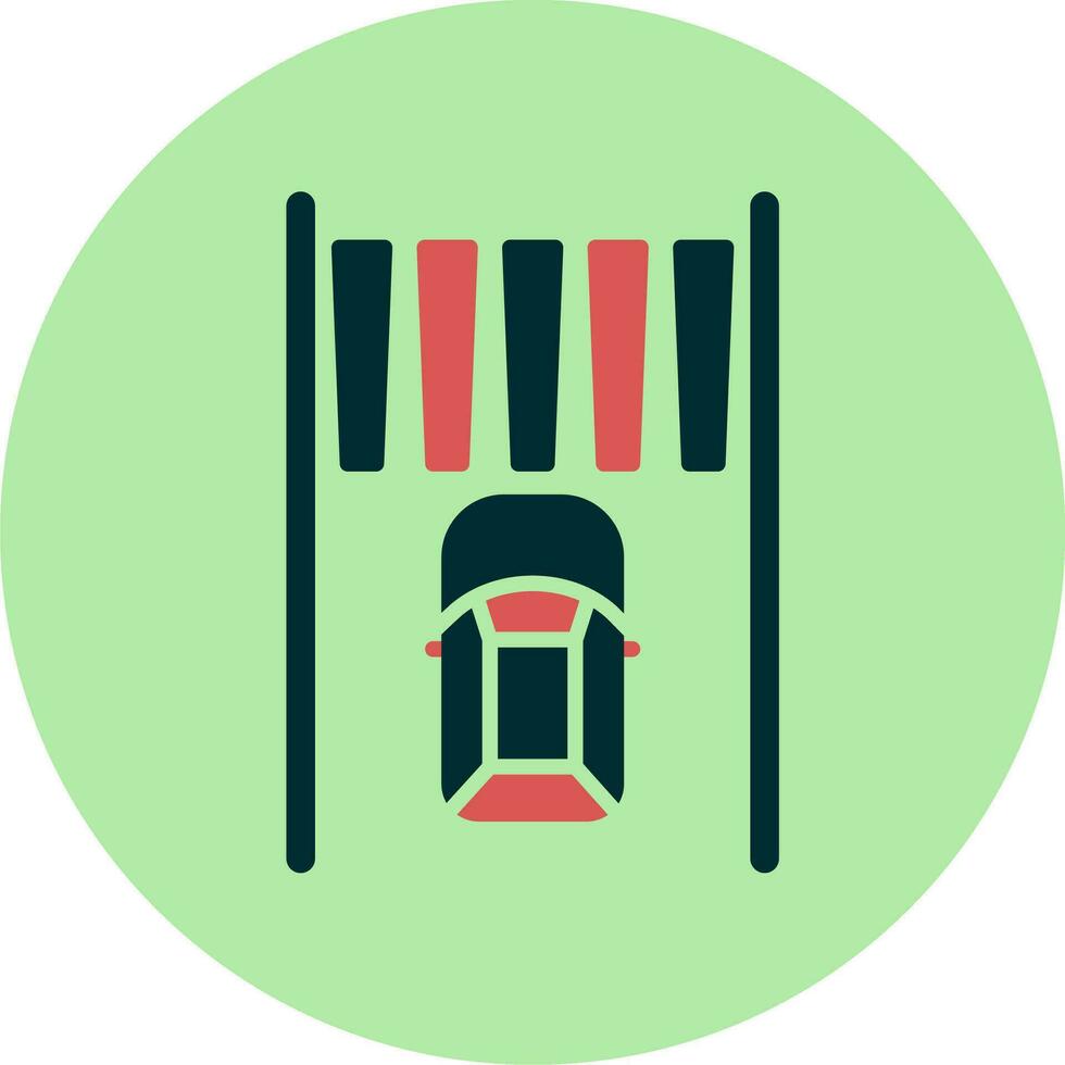 Zebra Crossing Vector Icon