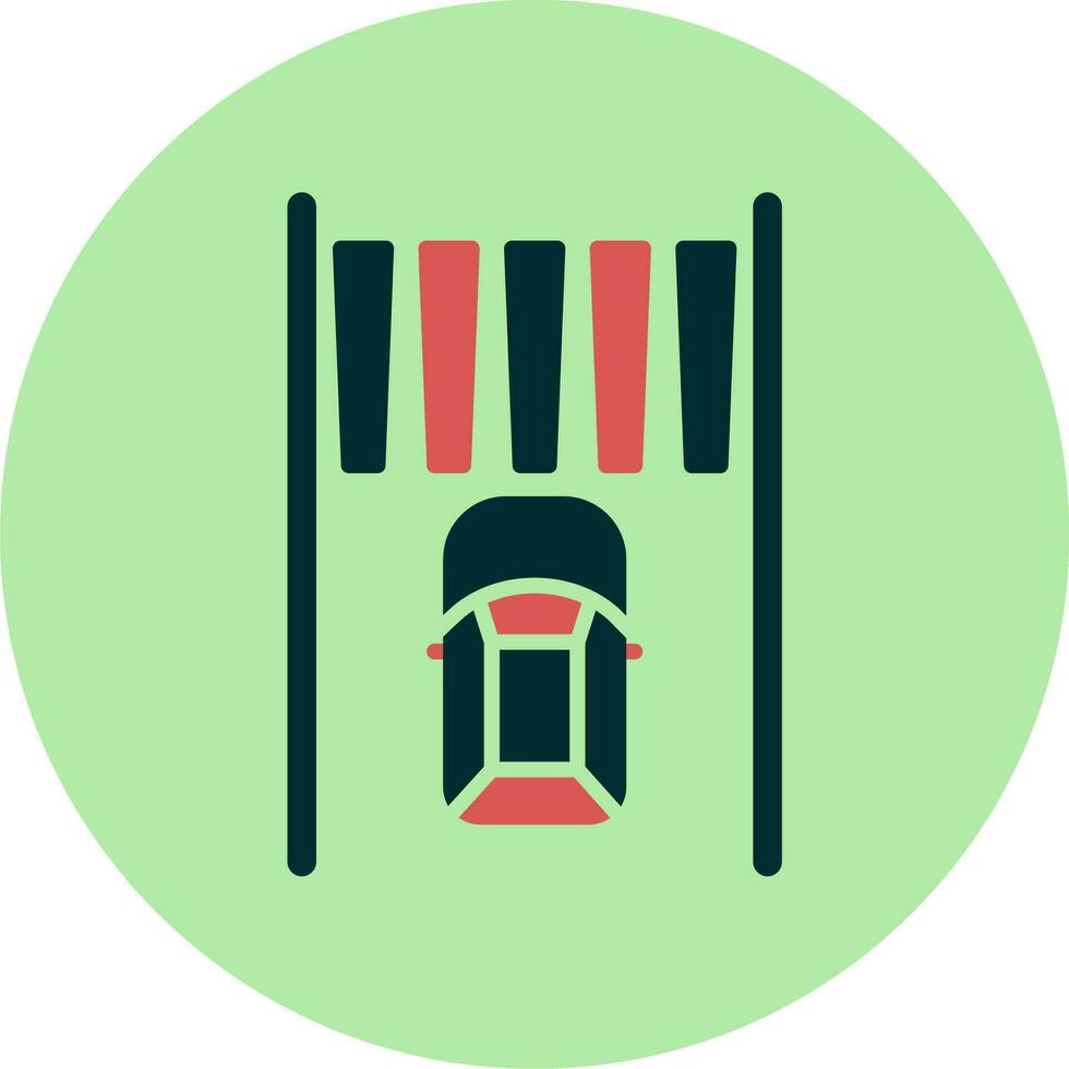 Zebra Crossing Vector Icon