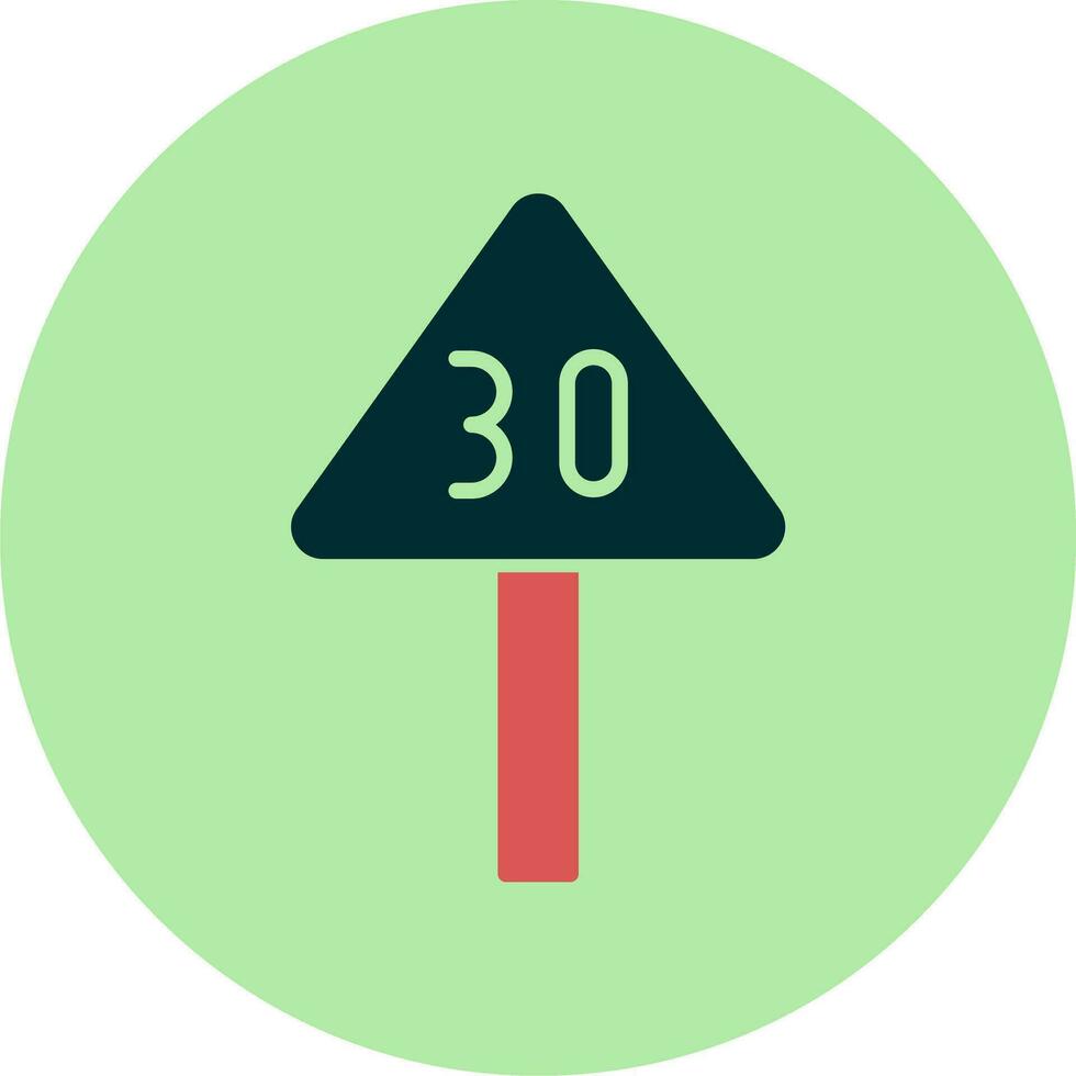 Speed Limit Vector Icon