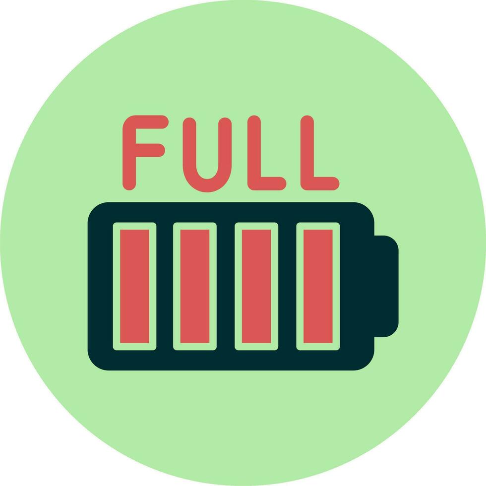 Full Battery Vector Icon