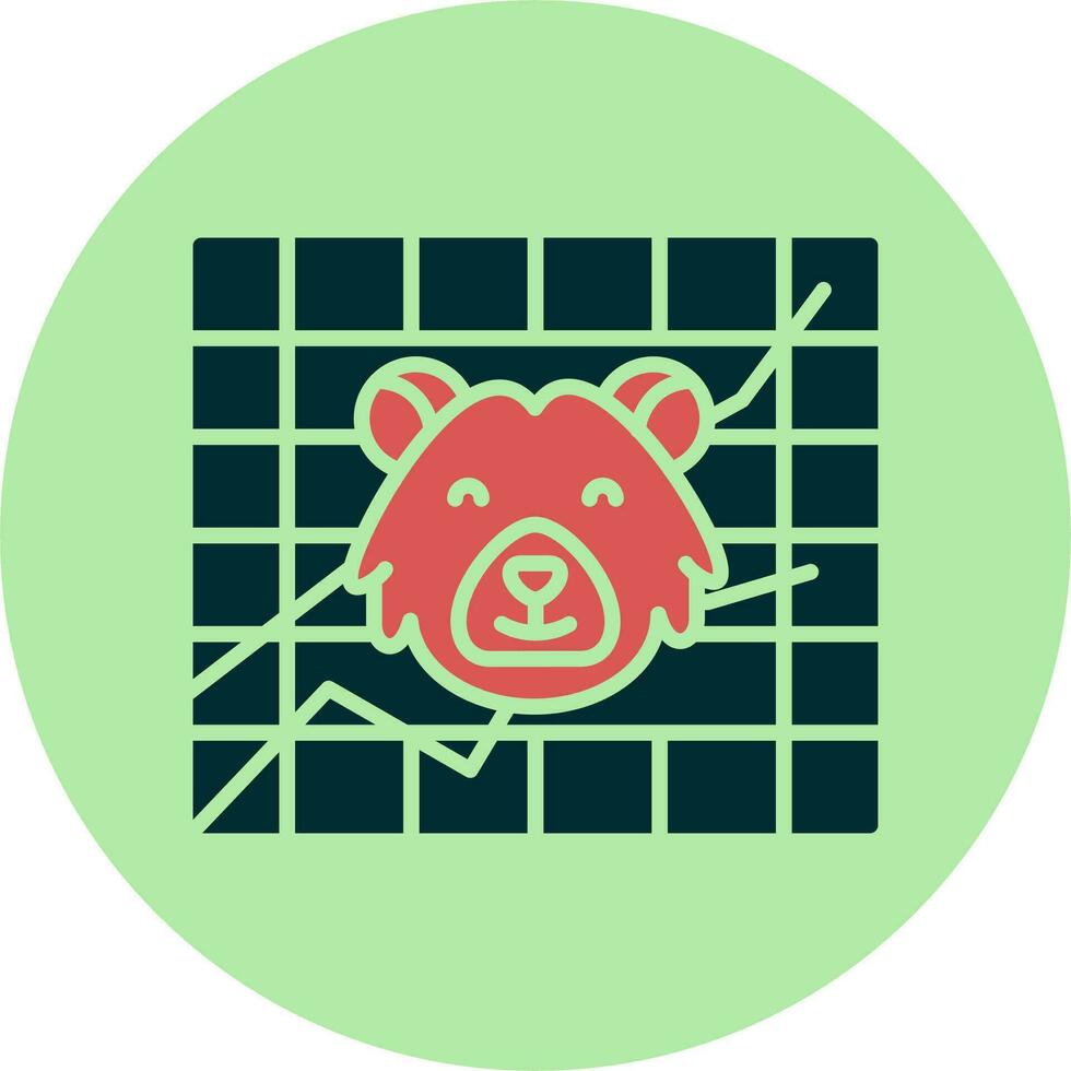 icono de vector de oso