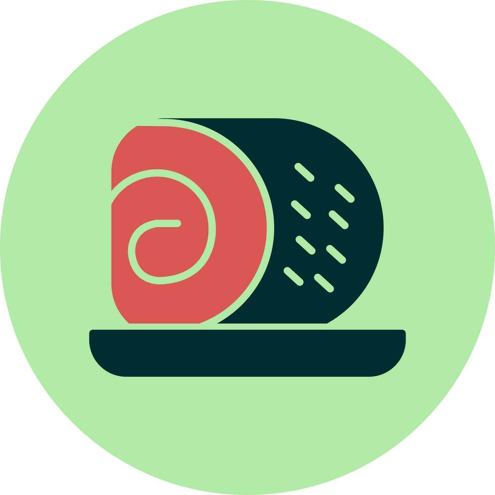 Roll Cake Vector Icon