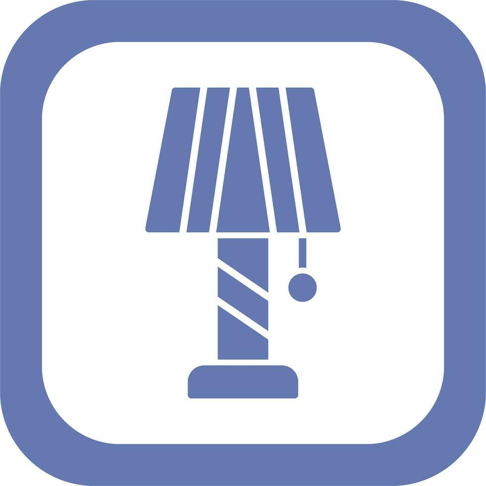 icono de vector de lámpara de escritorio