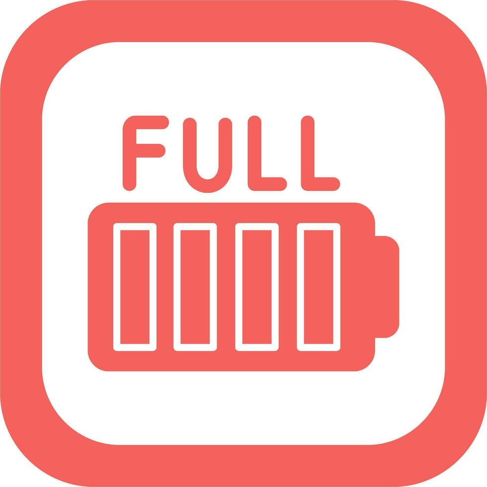 Full Battery Vector Icon