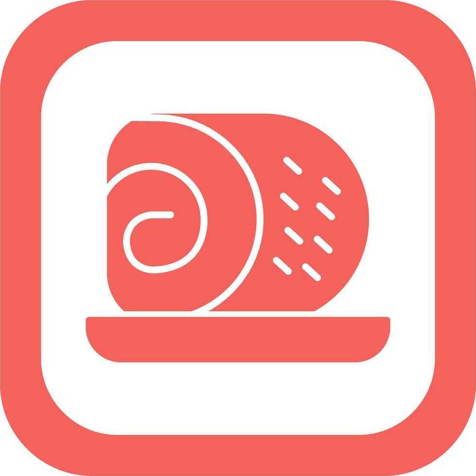 Roll Cake Vector Icon