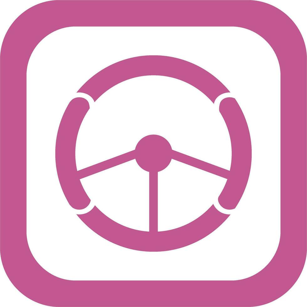 Steering Wheel Vector Icon