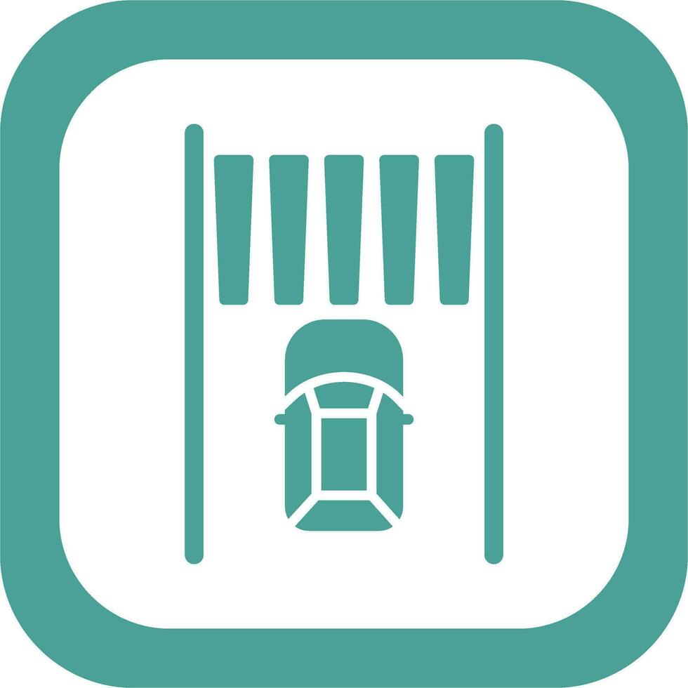 Zebra Crossing Vector Icon