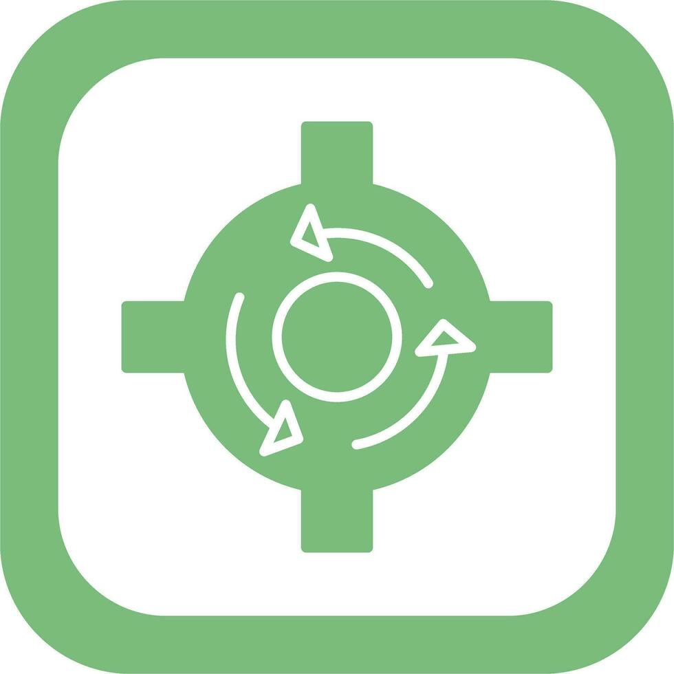 Roundabout Vector Icon