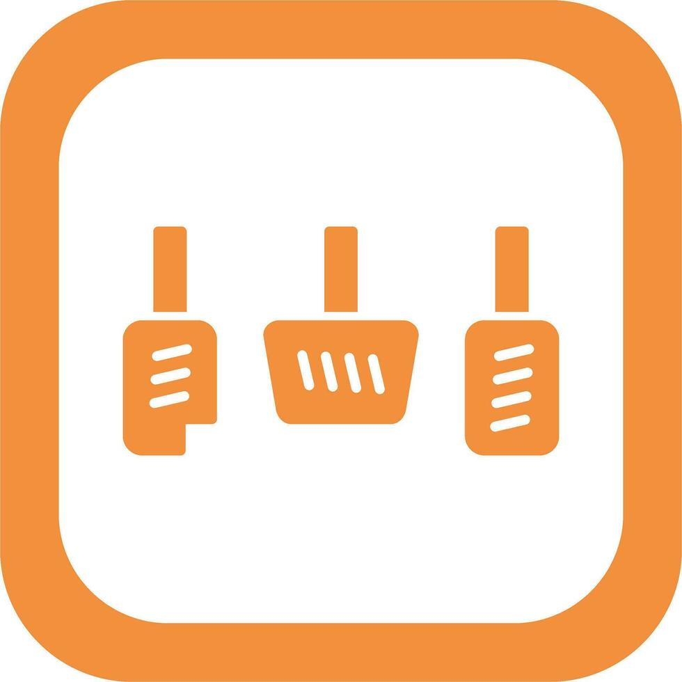 Car Pedals Vector Icon