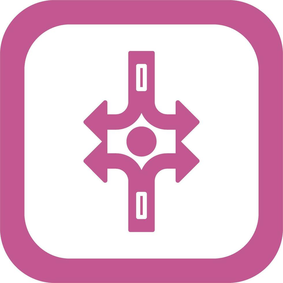 Crossroad Vector Icon