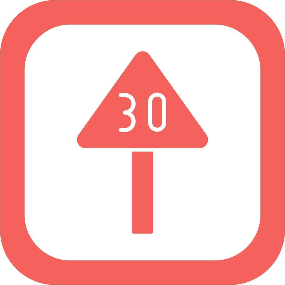 Speed Limit Vector Icon