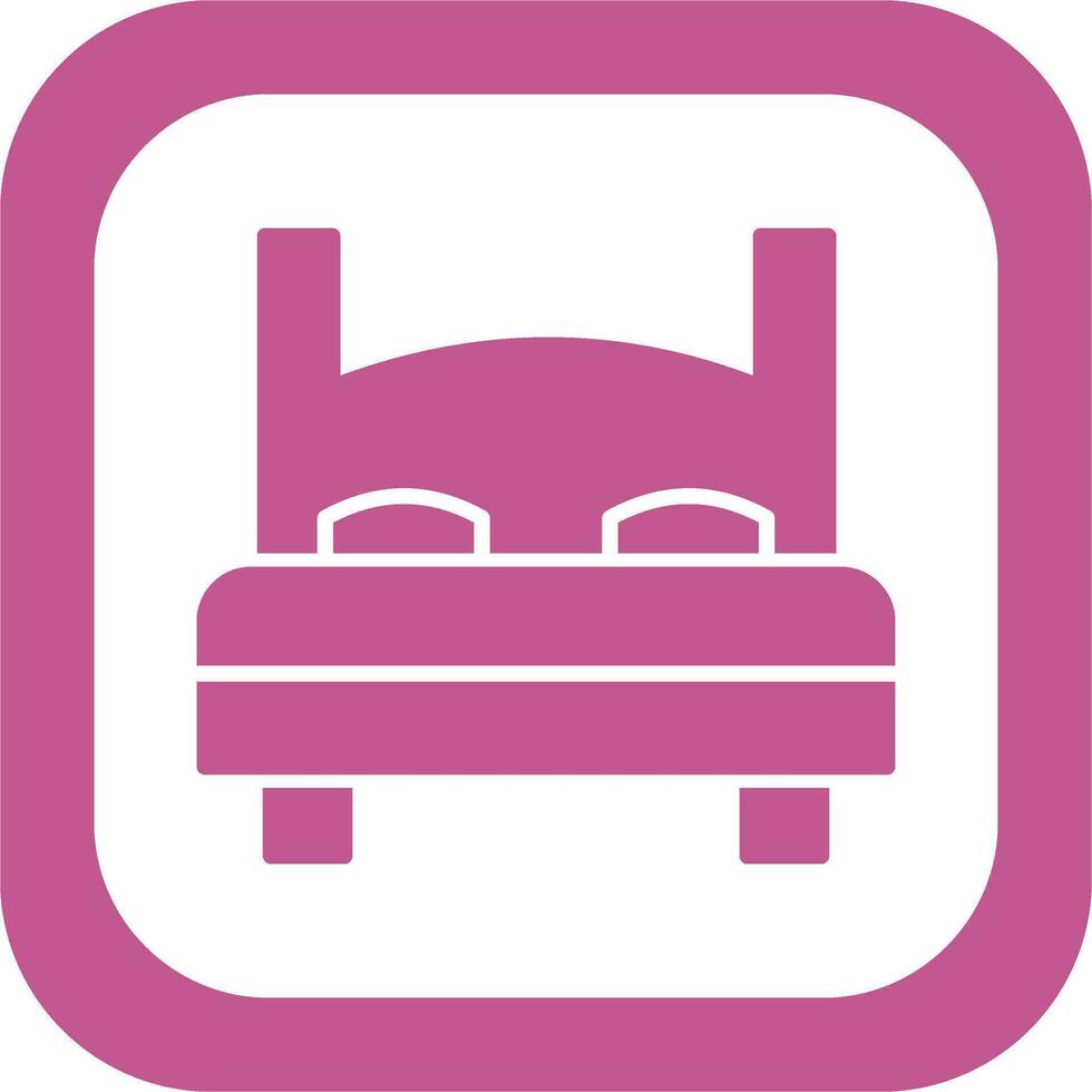 Double Bed Vector Icon