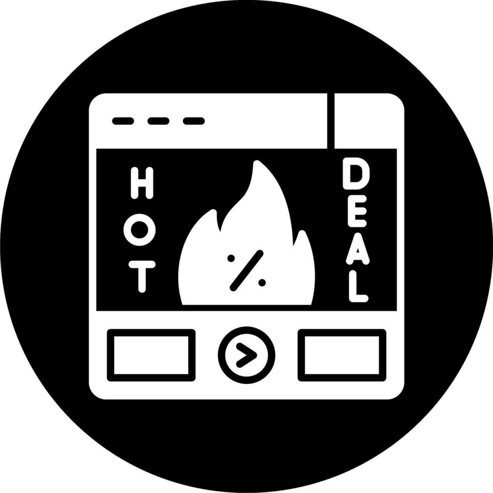 Hot Deal Vector Icon