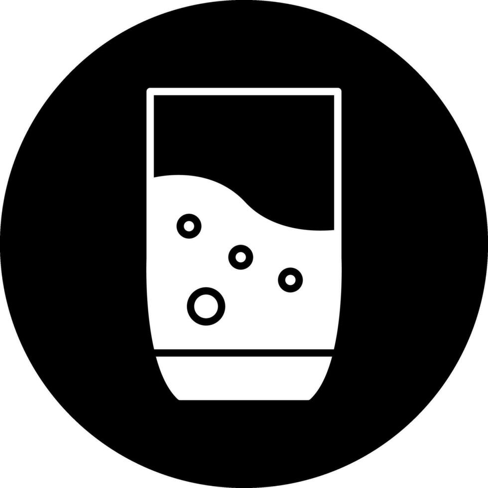 icono de vector de vaso de agua