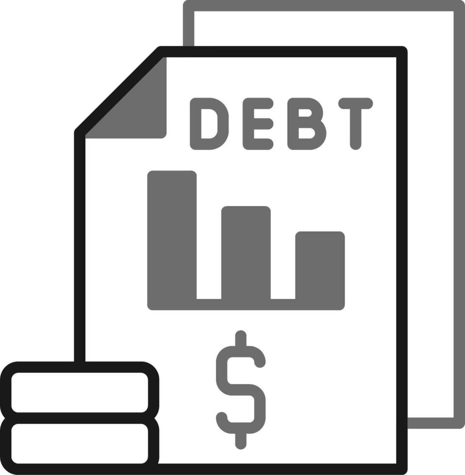 Debt Vector Icon