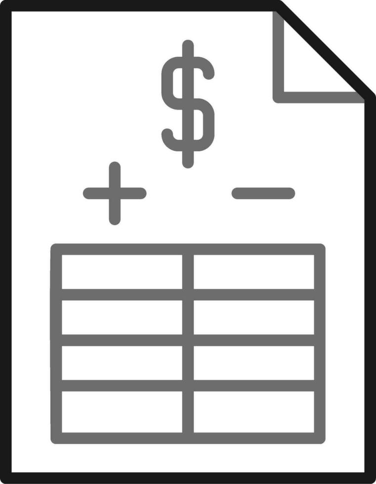 Balance Sheet Vector Icon