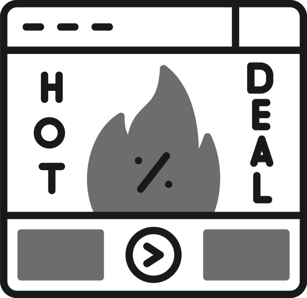 Hot Deal Vector Icon