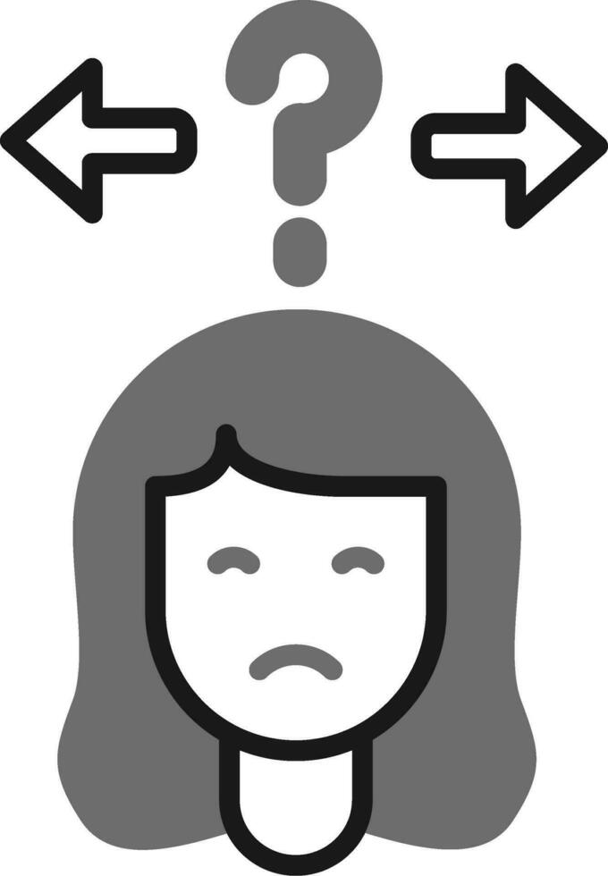 Uncertainty Vector Icon