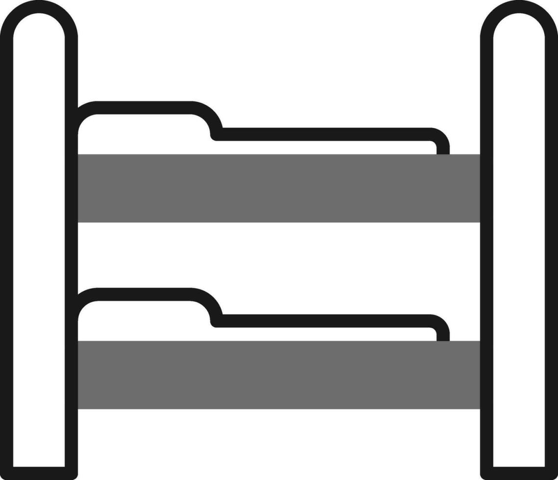 Bunk Bed Vector Icon