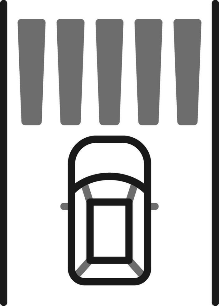 Zebra Crossing Vector Icon