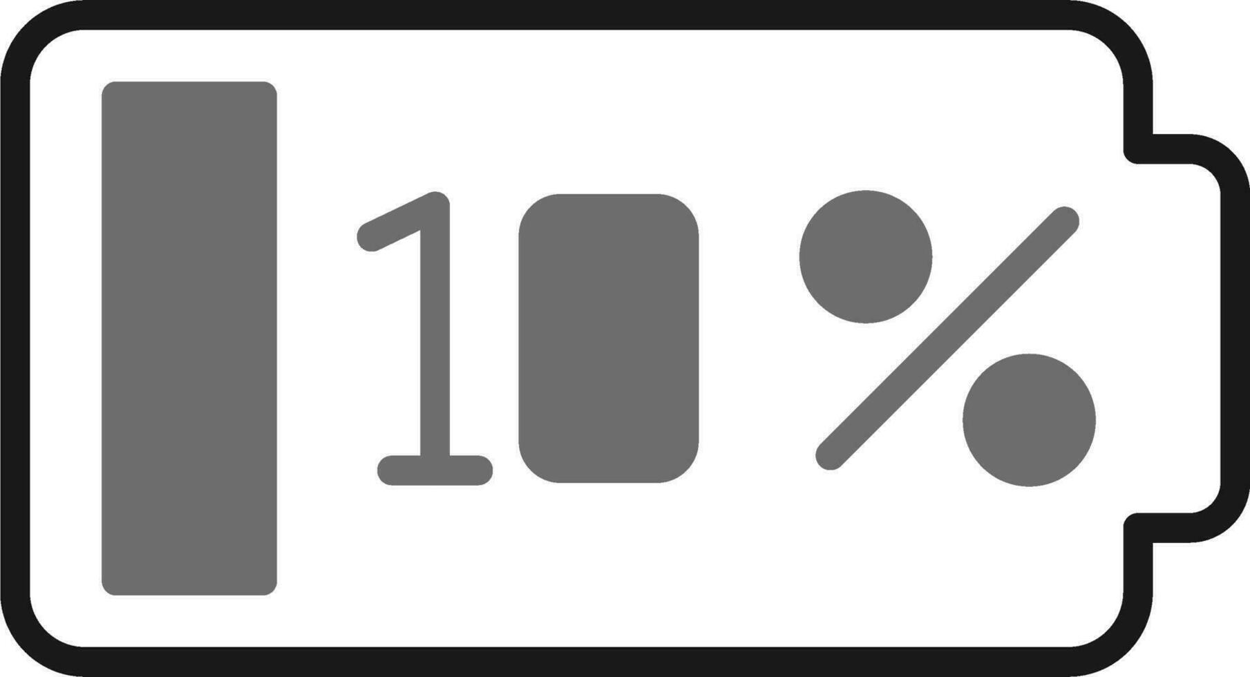 10 Percent Vector Icon