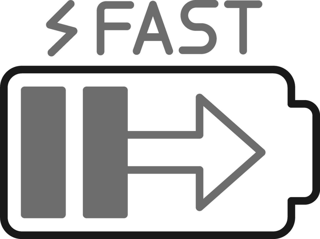 Fast Charge Vector Icon