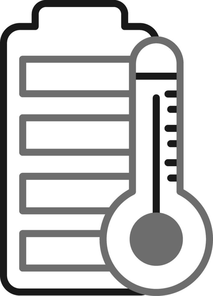 Battery Temperature Vector Icon